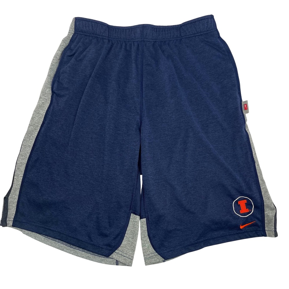 Nike University‎ of Illinois Fighting Illini Dri-FIT Mens Athletic Short 10" S